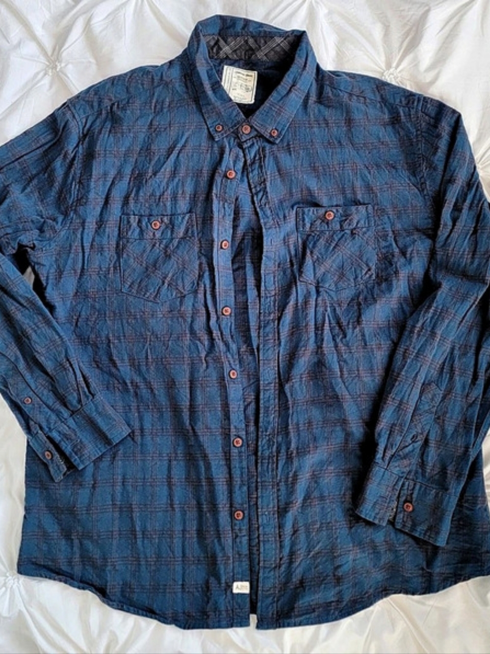 Alexander Julian Plaid Button Down Flannel Shirt XXL
